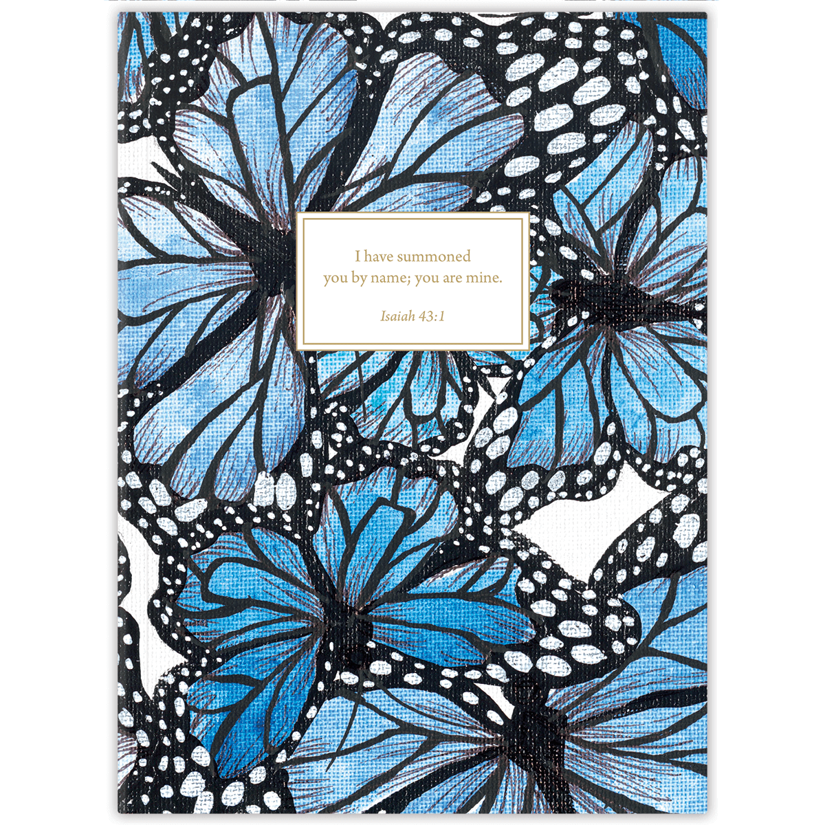 Personalized Monarch planner with durable hardcover and custom name on butterfly design