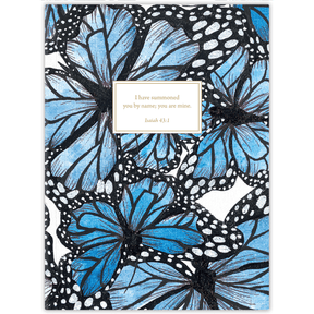 Personalized Monarch planner with durable hardcover and custom name on butterfly design