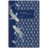 blue koi - Womens journal - coil