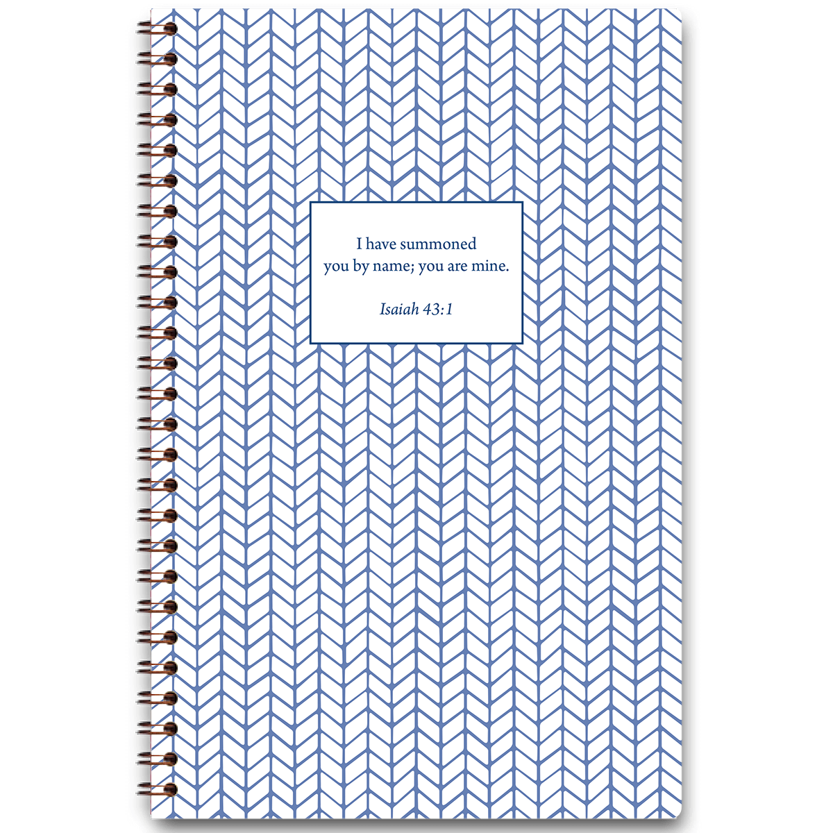 personalized feathers planner with wire coil binding and custom name on feather design
