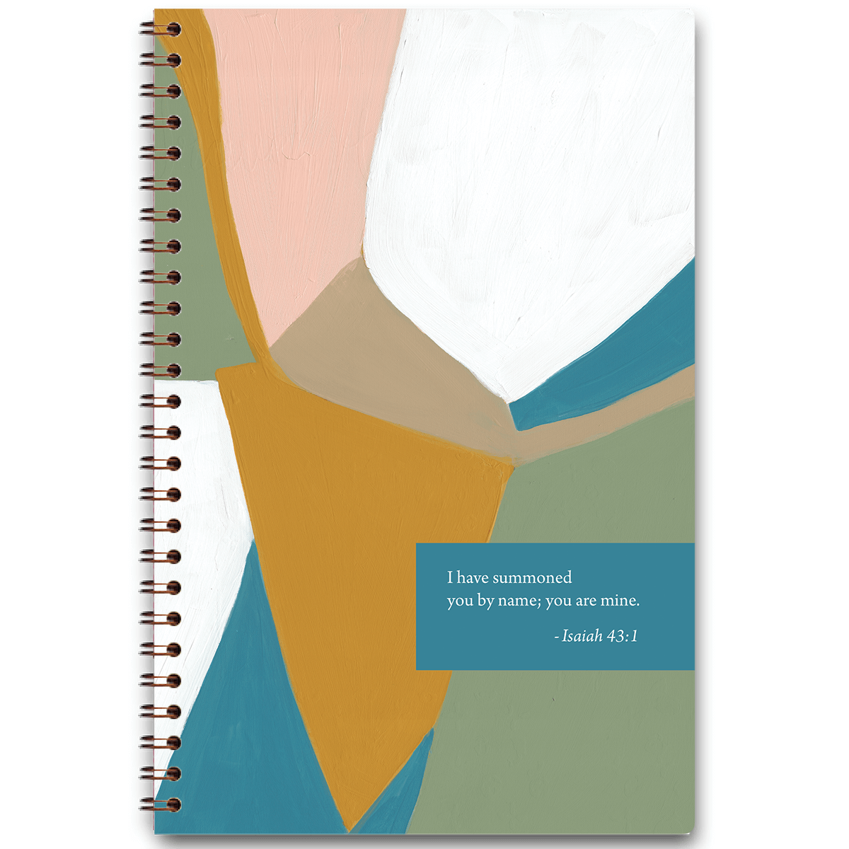 Personalized Perfectly Imperfect planner by Heather Hostetter with expressive design and custom name, wire coil binding