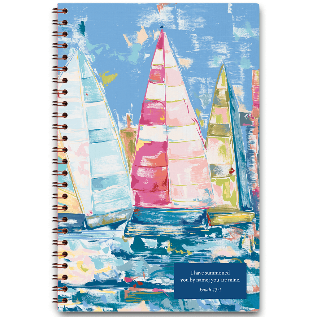 A tribute to sailing designed by Carolyn Joe with personalized scriptures on every page.  Paper Sunday has created the 