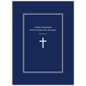 personalized navy cross planner with durable hardcover and custom name on classic navy cross design
