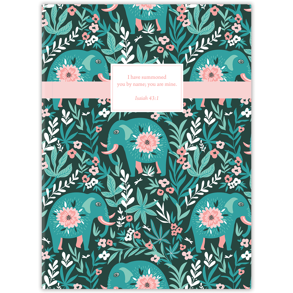 personalized elephant planner with durable hardcover and custom name on elephant design