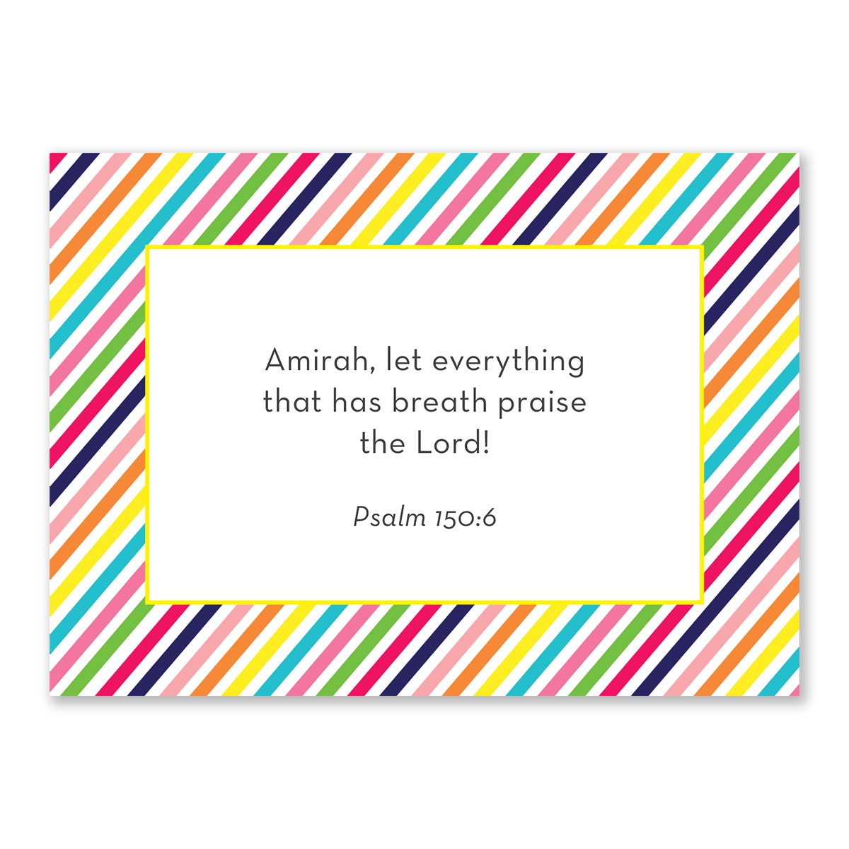 personalized Bible verse cards for girls unicorn design meaningful Christian gift for girls encouragement and faith