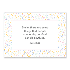 personalized Bible verse cards for girls llama design for kids to use during daily prayer encouragement and quiet time
