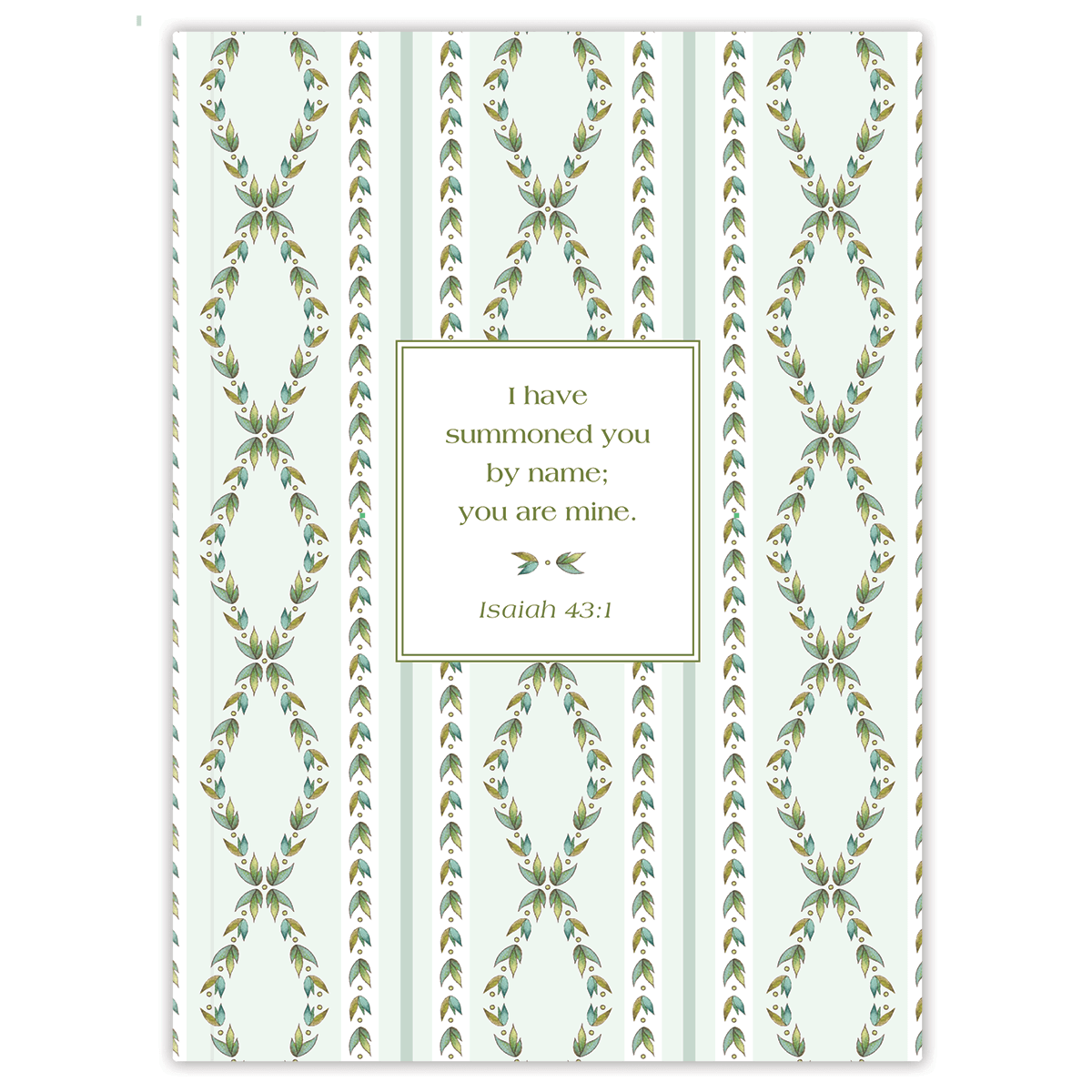 Green Foliage by Lydia Carraway – Personalized Scripture Journal by Paper Sunday – view 3
