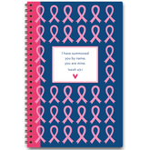 wire coil journal, breast cancer awareness, cancer gift