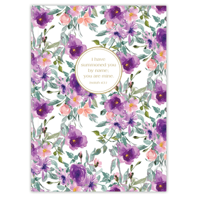 Softcover personalized Bible journal with Joy design, featuring a one-of-a-kind selection of scriptures for quiet time, prayer, and daily devotional writing