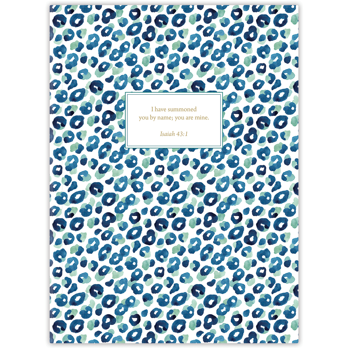 Hardcover Leopard Print personalized scripture journal, stylish and confident Christian journal with animal print design and carefully selected Bible verses for meaningful daily use