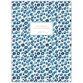 Hardcover Leopard Print personalized scripture journal, stylish and confident Christian journal with animal print design and carefully selected Bible verses for meaningful daily use