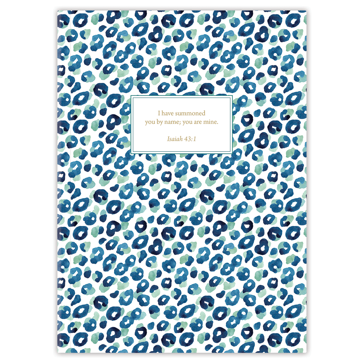 Hardcover Leopard Print personalized scripture journal, stylish and confident Christian journal with animal print design and carefully selected Bible verses for meaningful daily use