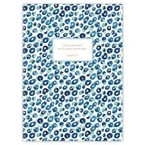Hardcover Leopard Print personalized scripture journal, stylish and confident Christian journal with animal print design and carefully selected Bible verses for meaningful daily use