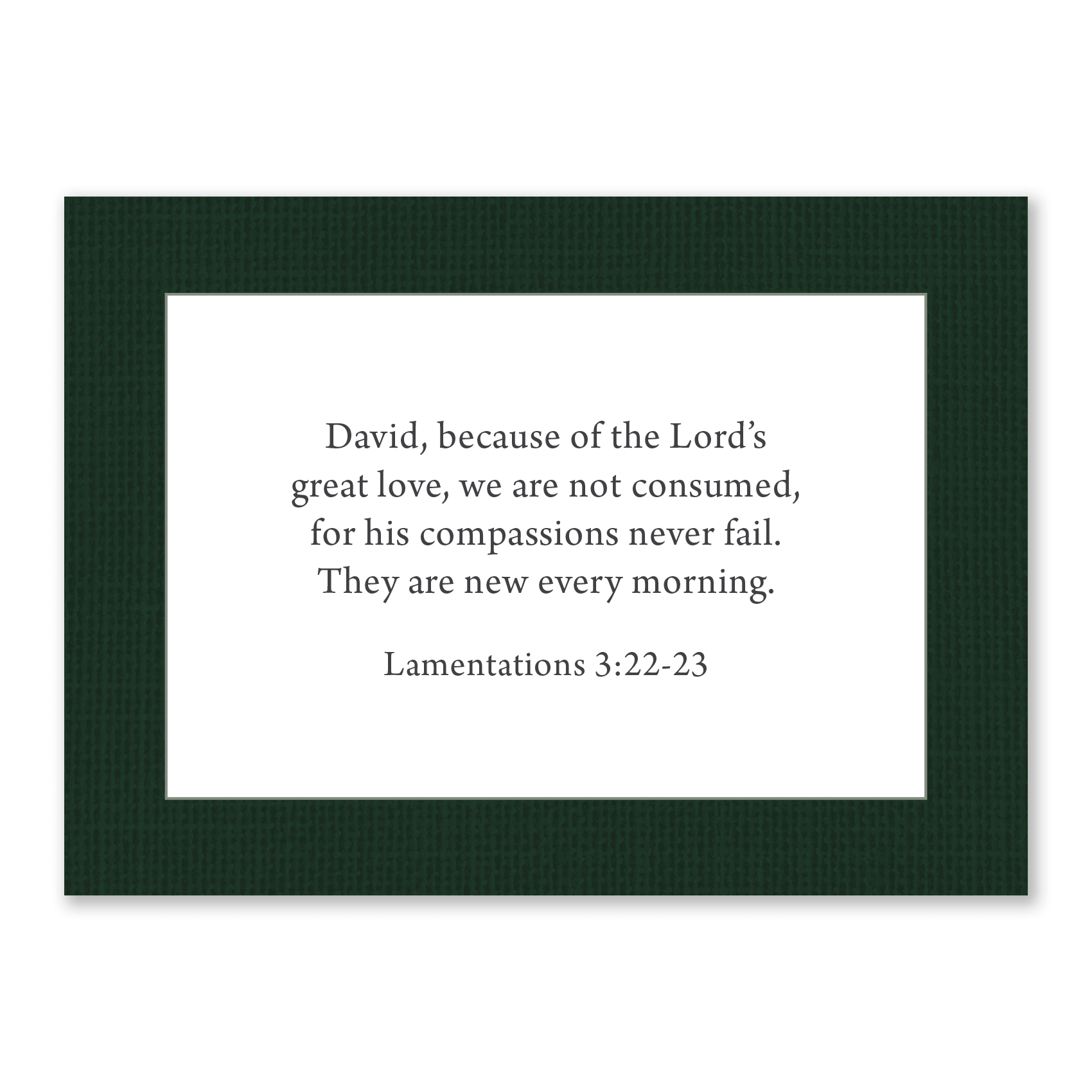 personalized Bible verse cards for men linen design for daily prayer encouragement and quiet time reflection