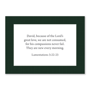 personalized Bible verse cards for men linen design for daily prayer encouragement and quiet time reflection