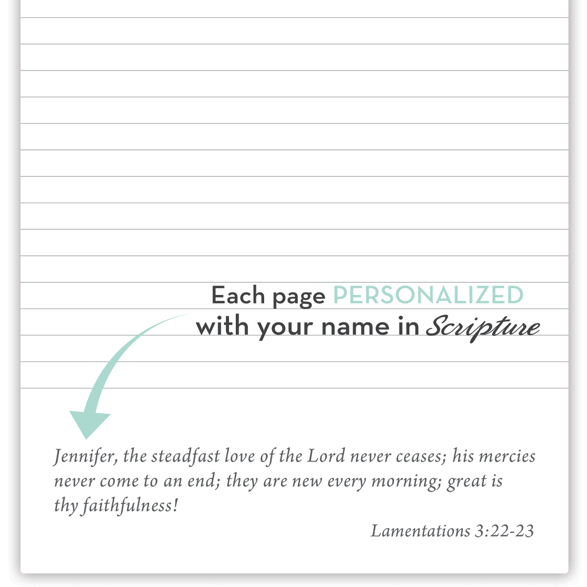Connected by Jenn Thatcher – Mini Personalized Scripture Journal by Paper Sunday – view 2