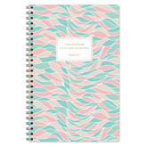 personalized Momentum planner with wire coil binding and custom name on modern design