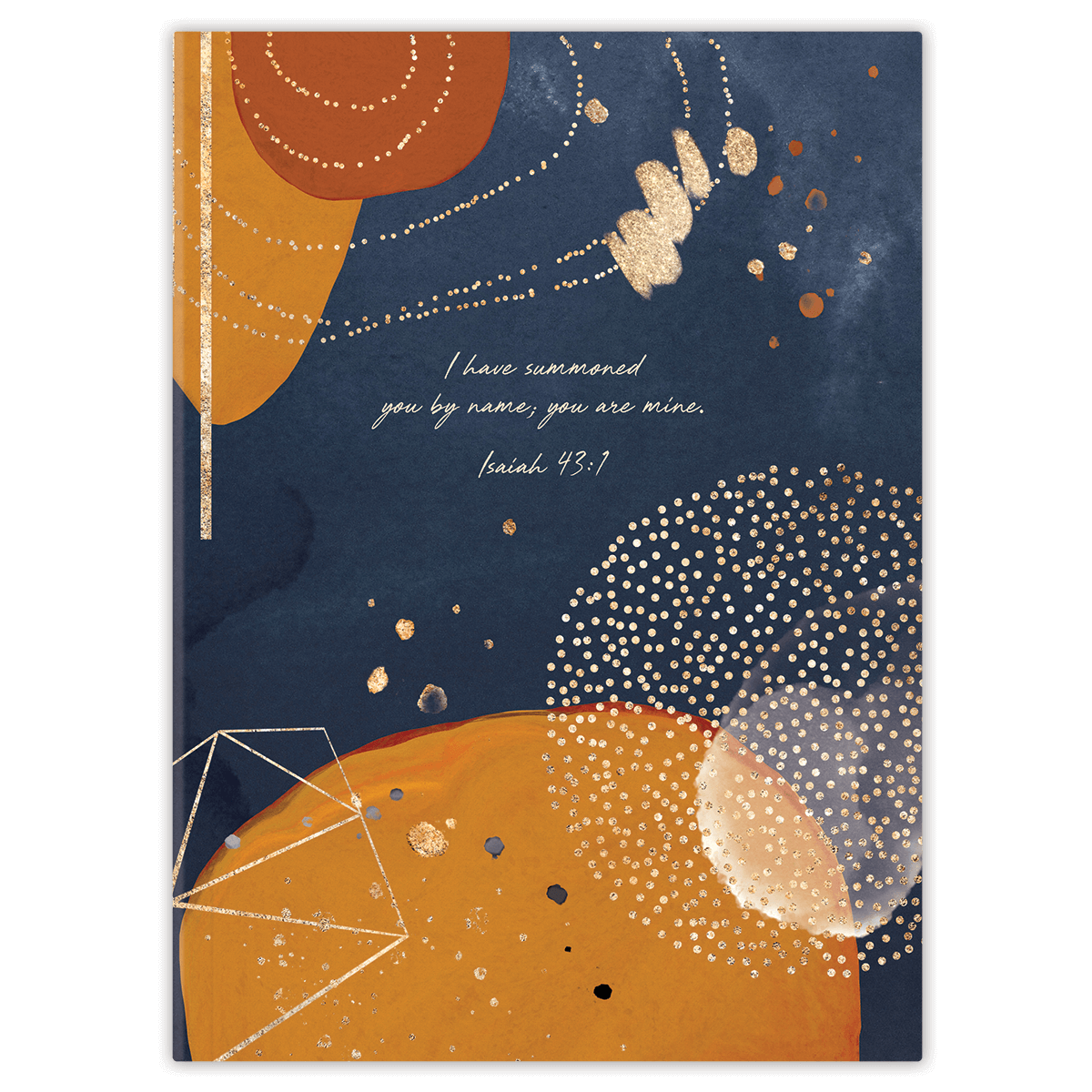 Softcover Desert Night Bible journal with starry desert scene, personalized scripture journal featuring a one-of-a-kind selection of curated scriptures for journaling and reflection