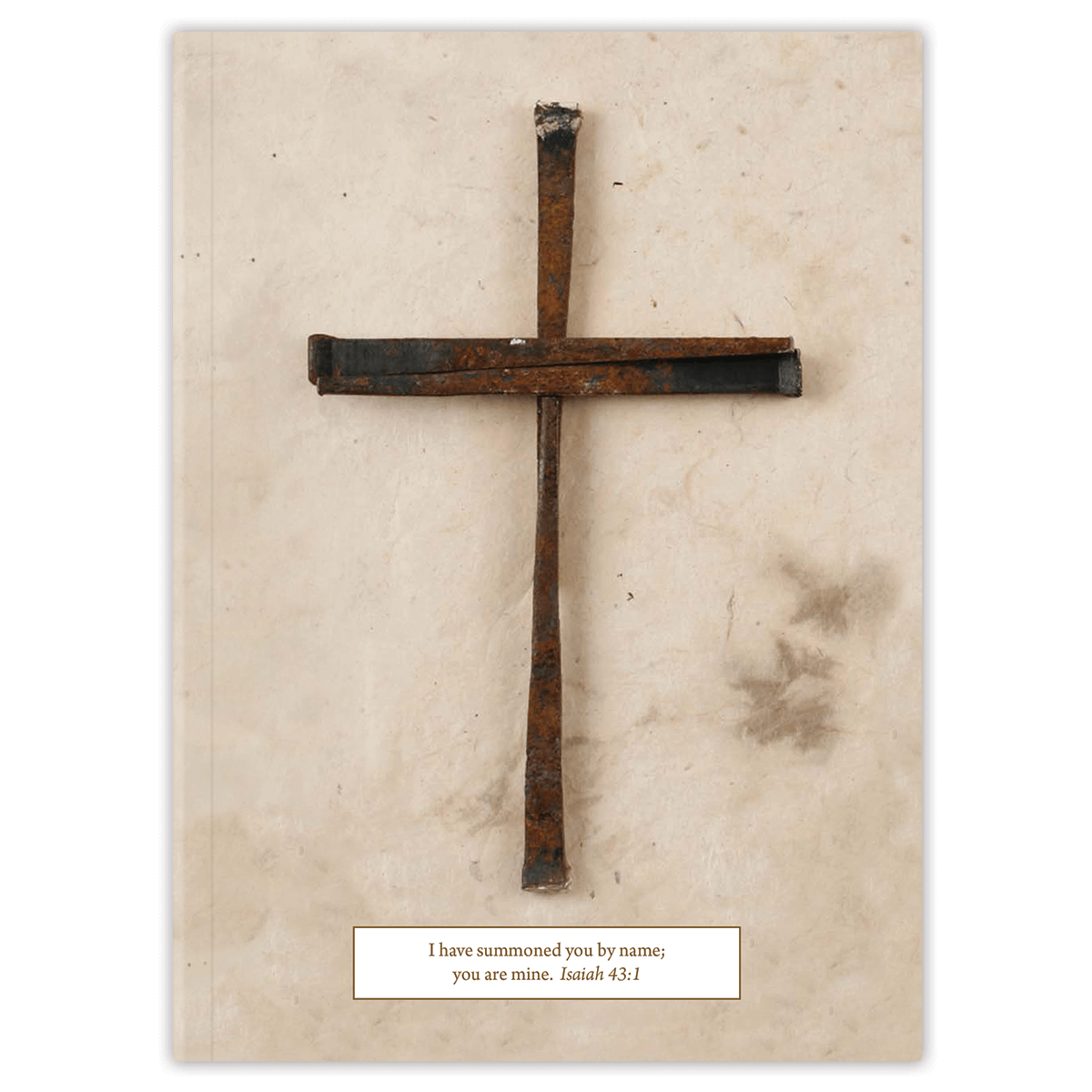personalized Luke Cross planner with flexible soft cover and custom name on cross design