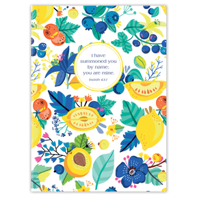 personalized freshly squeezed planner with flexible soft cover and custom name on citrus pattern