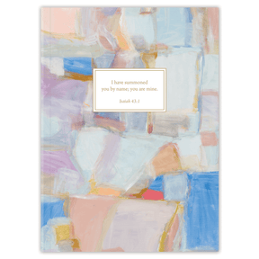 Softcover Connected Bible journal with modern artwork by Jenn Thatcher, personalized scripture journal representing connection and featuring a one-of-a-kind selection of curated scriptures for journaling and reflection