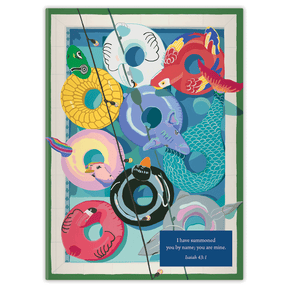 Custom planner with Float On design by Carolyn Joe Daniel and personalized name on flexible soft cover
