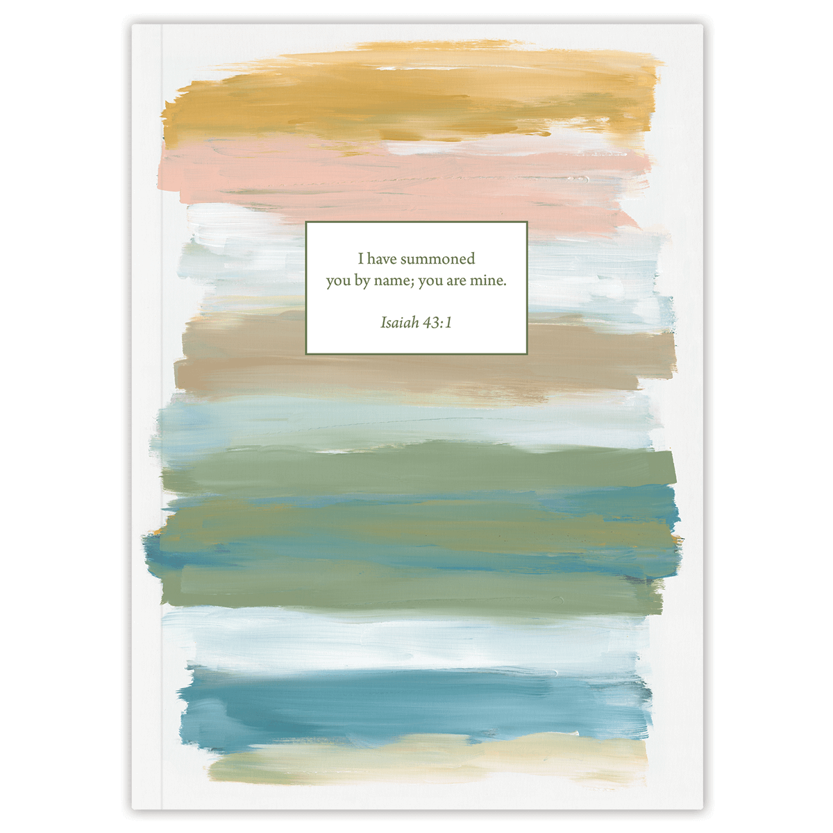 Hardcover personalized scripture journal with Rise Up cover by Heather Hostetter, durable Christian gift journal with a unique set of Bible verses curated for spiritual growth