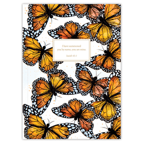 Personalized Sharon’s Monarch planner with durable hardcover and custom name on butterfly design