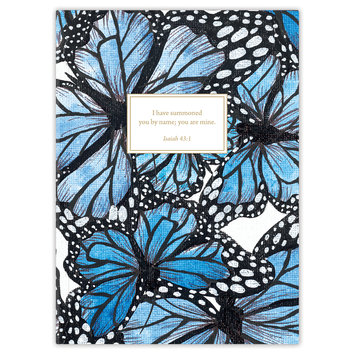 Personalized Monarch planner with durable hardcover and custom name on butterfly design