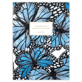 Personalized Monarch planner with durable hardcover and custom name on butterfly design