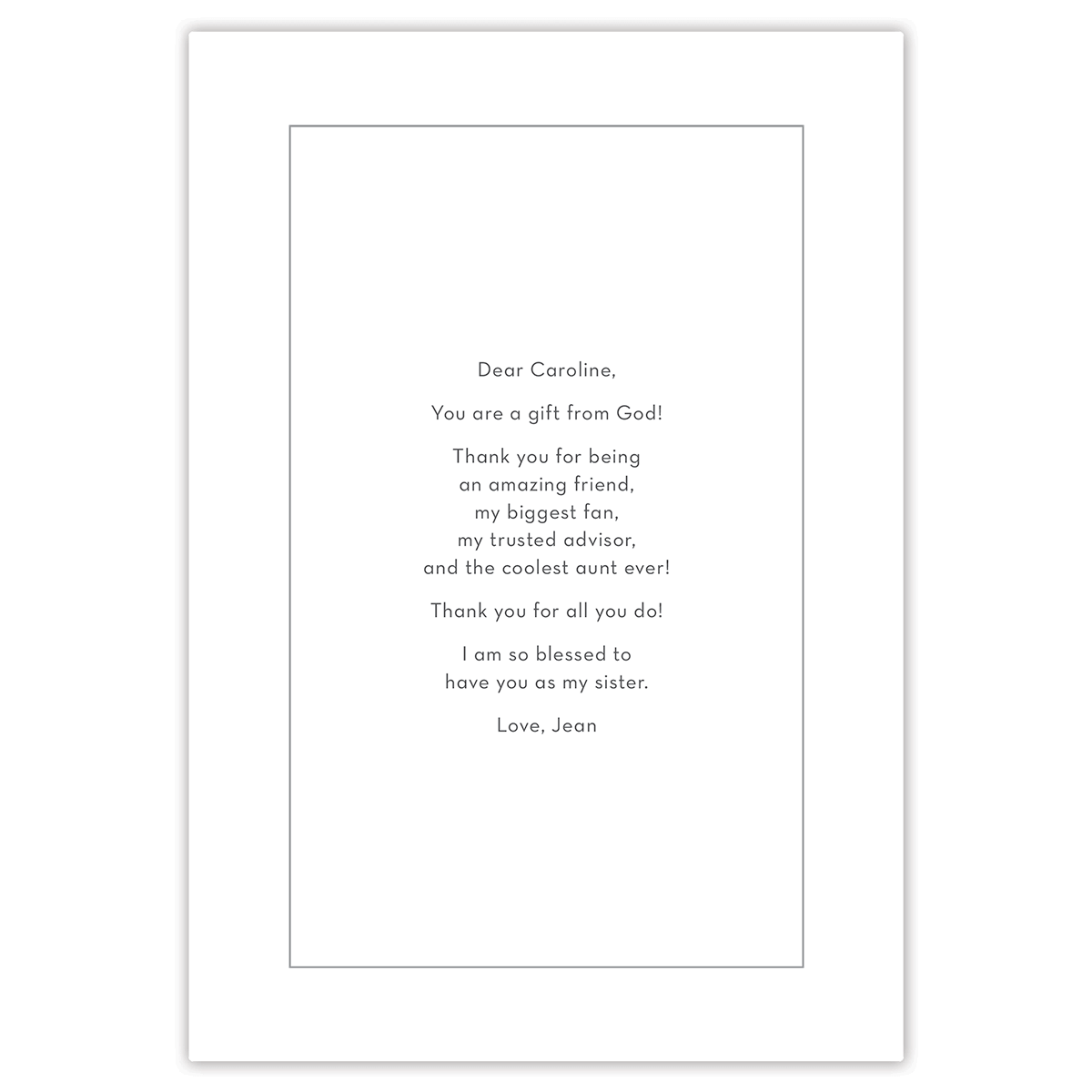 blue serenity - Womens journal - gift note