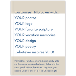List of Personalization options with Paper Sunday  personalized scripture journals