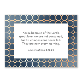 Personalized Bible verse cards for teen boys custom scripture cards Christian gift for encouragement strength and daily prayer