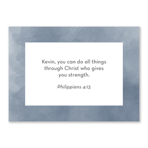 personalized Bible verse cards for teen boys for daily encouragement strength and quiet time prayer