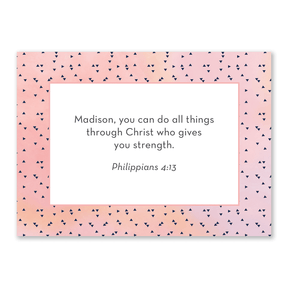 Custom Bible verse cards for teen girls personalized scripture cards for faith-based encouragement and devotional use