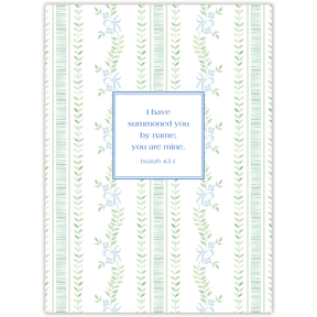 Hardcover Tied With A Bow personalized scripture journal by Lydia Carraway, refined Christian journal with bow design and carefully selected Bible verses for meaningful daily use