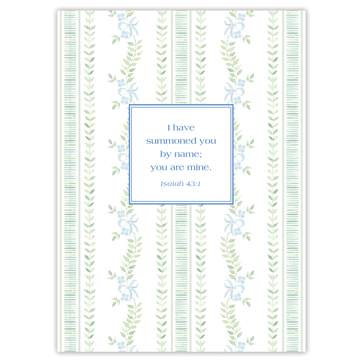Softcover Tied With A Bow Bible journal with elegant ribbon artwork by Lydia Carraway, personalized scripture journal featuring a one-of-a-kind selection of curated scriptures for quiet time and journaling