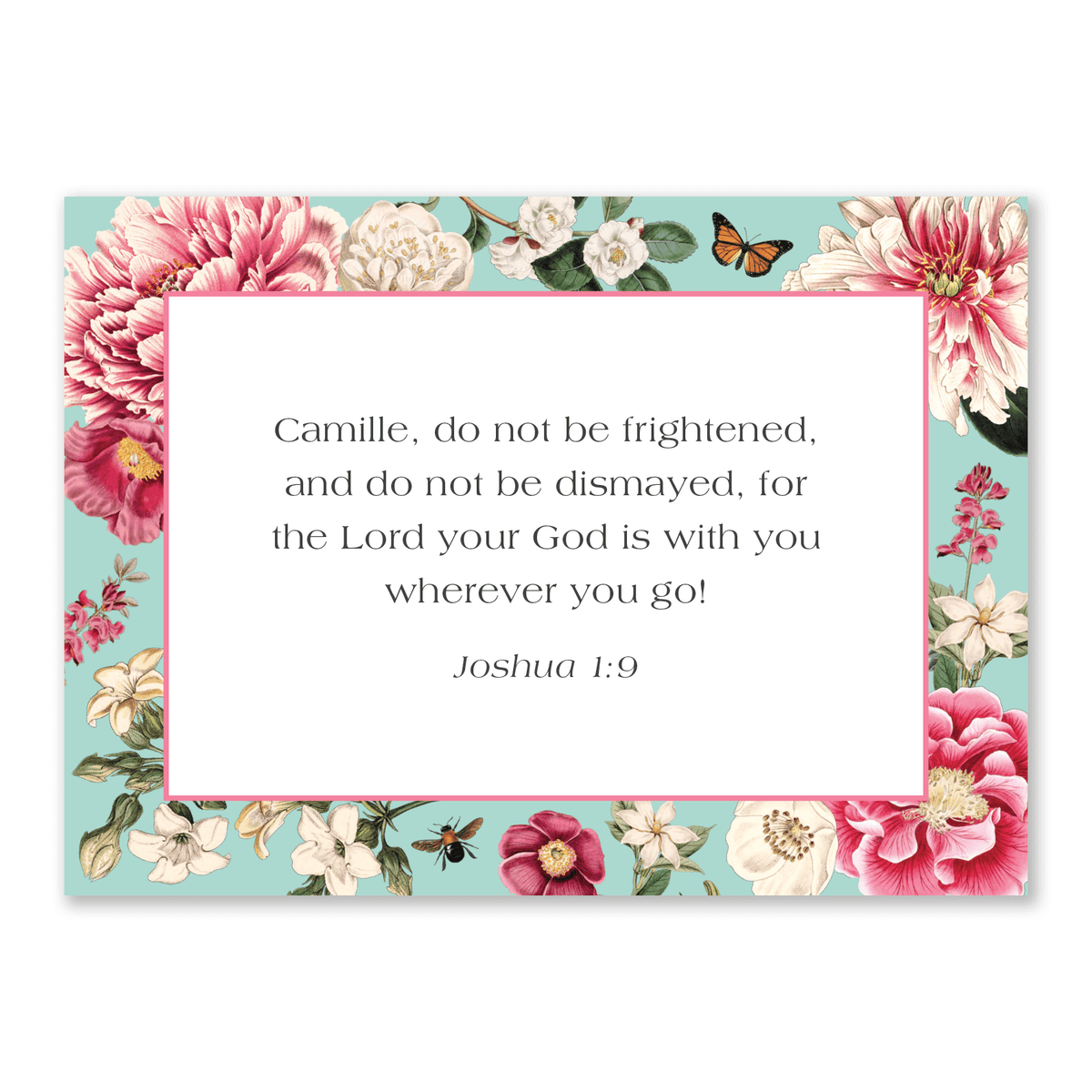 Personalized scripture cards garden design custom Bible verse cards for women Christian encouragement gift for daily inspiration
