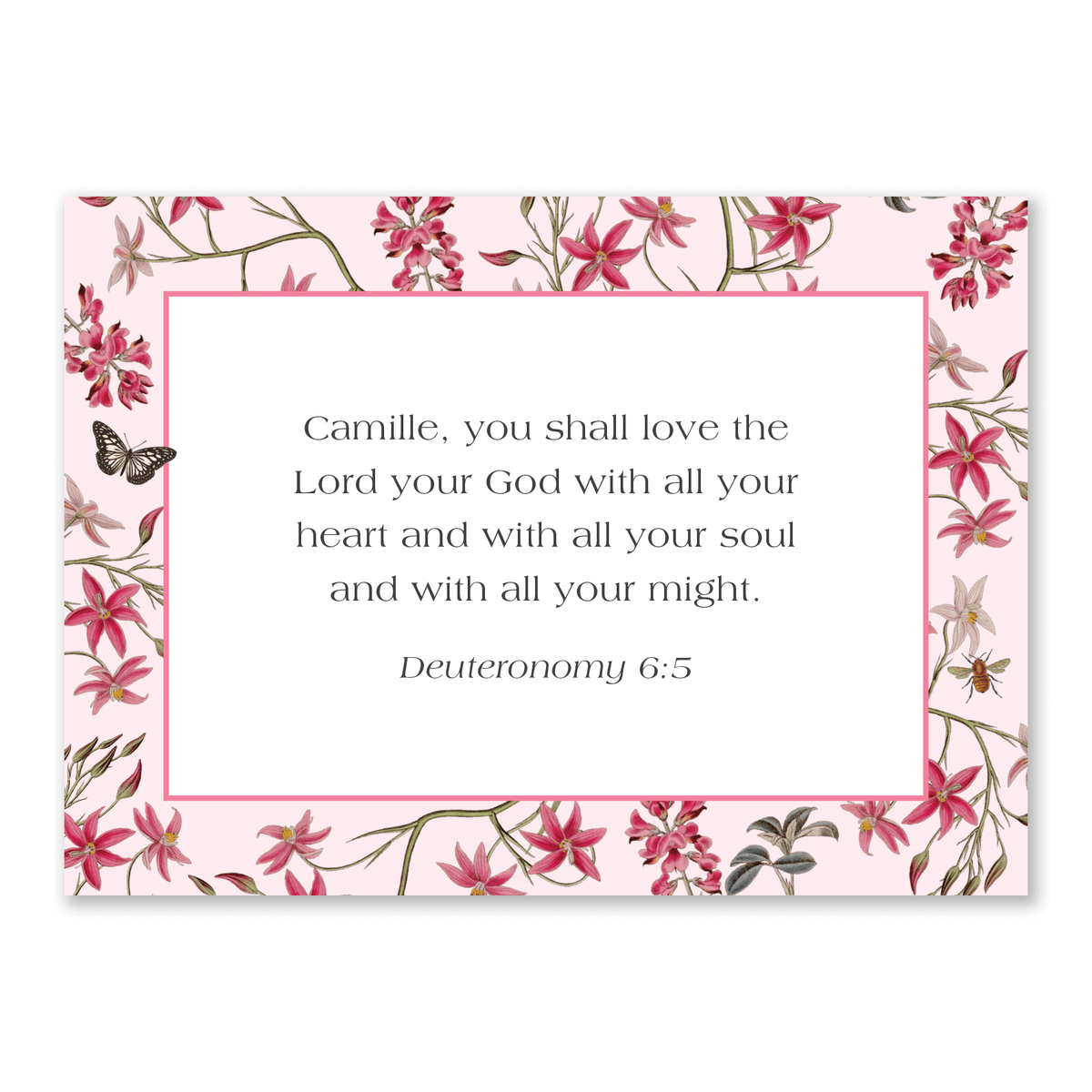 personalized Bible verse cards garden design for women to use during daily prayer encouragement and quiet time reflection