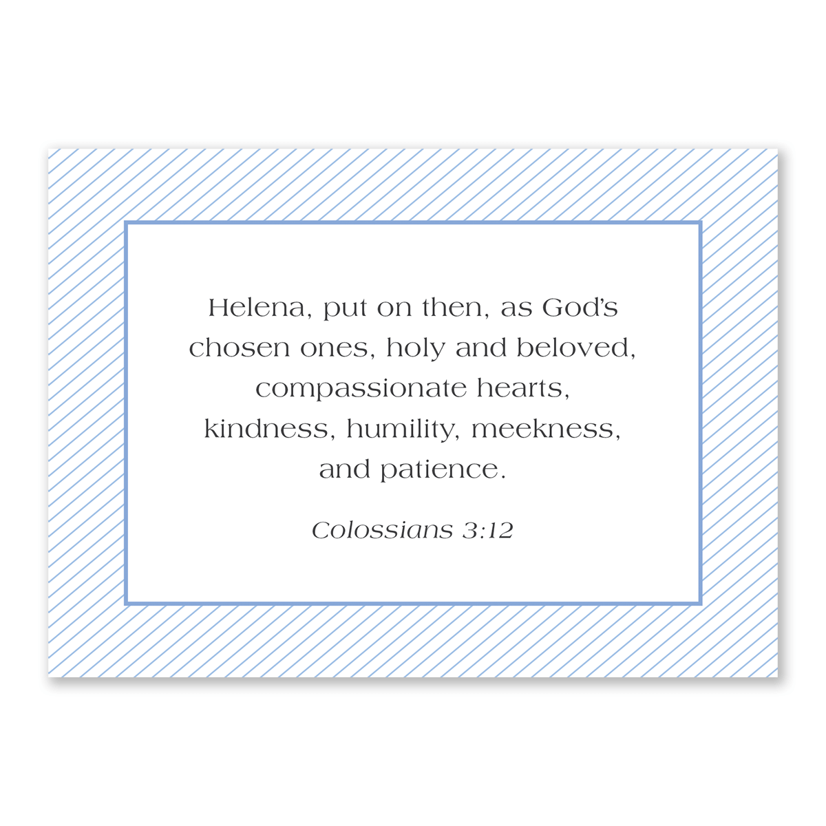personalized Bible verse cards blue design for women to use during daily prayer encouragement and quiet time reflection