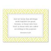 Personalized Bible verse cards lemon design custom scripture cards for women Christian gift for encouragement and daily prayer