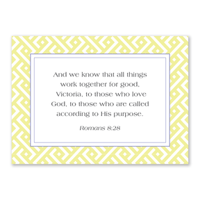Personalized Bible verse cards lemon design custom scripture cards for women Christian gift for encouragement and daily prayer